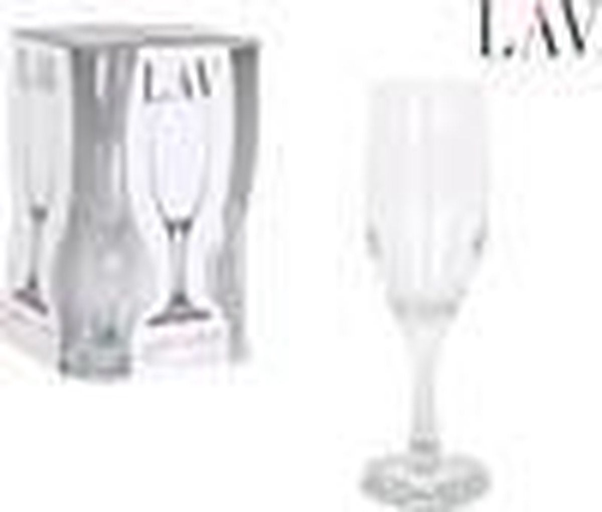 SET 4 CUPS CHAMPAGNE 190cc Misket