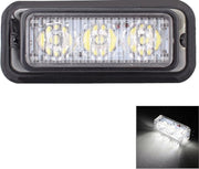 9W 540LM 6500K 3-LED wit licht bedraad auto knipperend waarschuwingssignaallampje