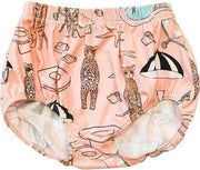 HEBE - baby bloomer - pool print - roze - Maat 74/80