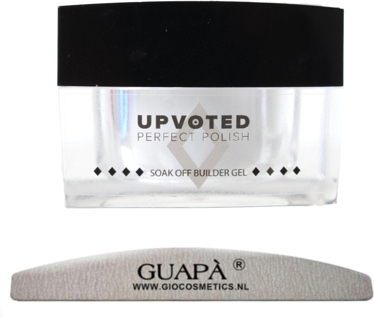 GUAPÀ® Builder Gel Gelnagels | Soak Off Gellak | Gellak Starterspakket | Builder Gel Clear | Builder In A Bottle | 14 gr