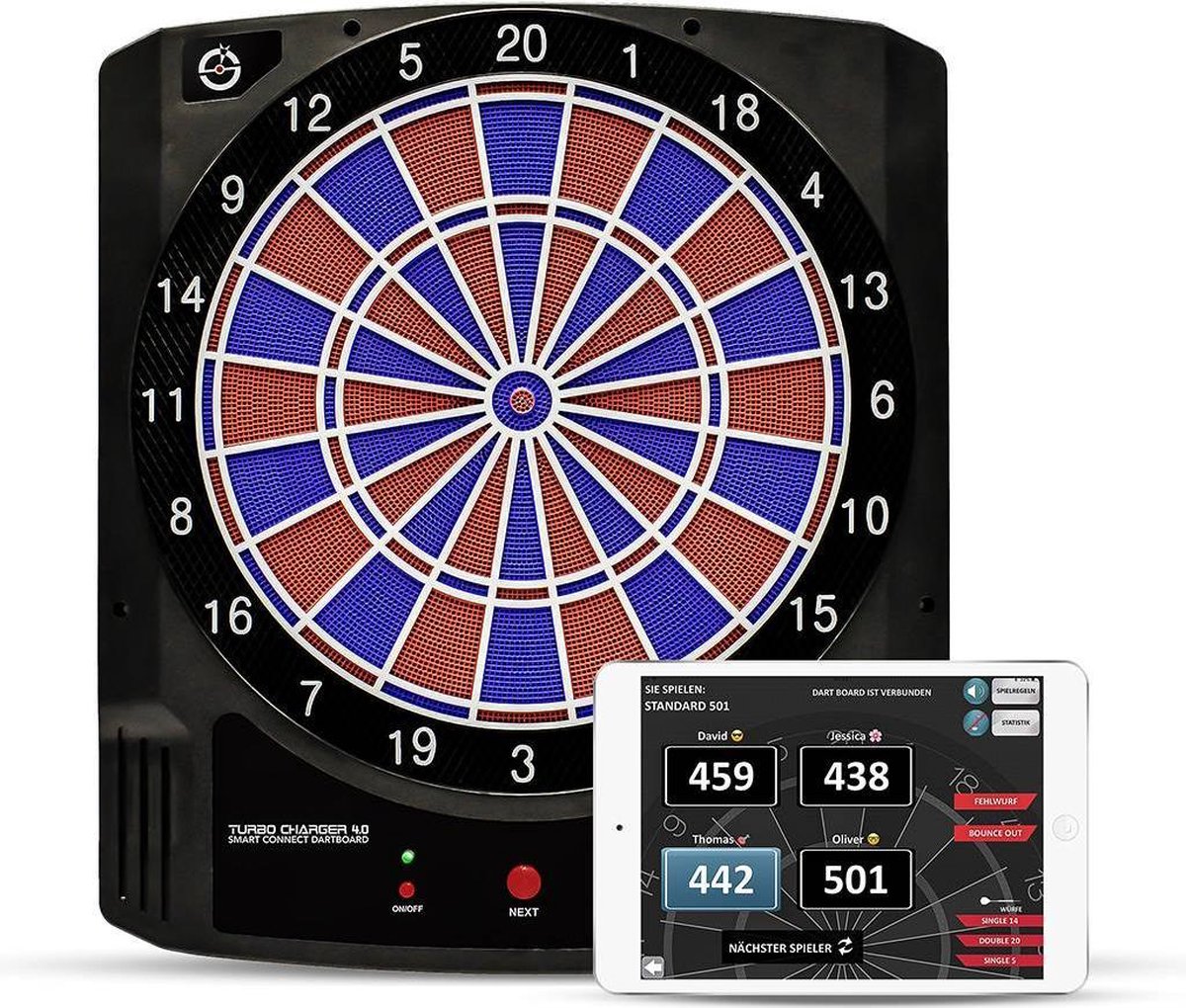 Carromco Turbo Charger 4.0 - Softtip Darten met een App