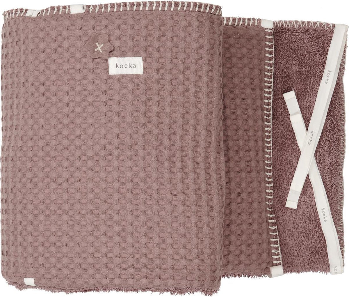 Koeka Bedbumper / parkomranding Amsterdam - plum 180x30cm
