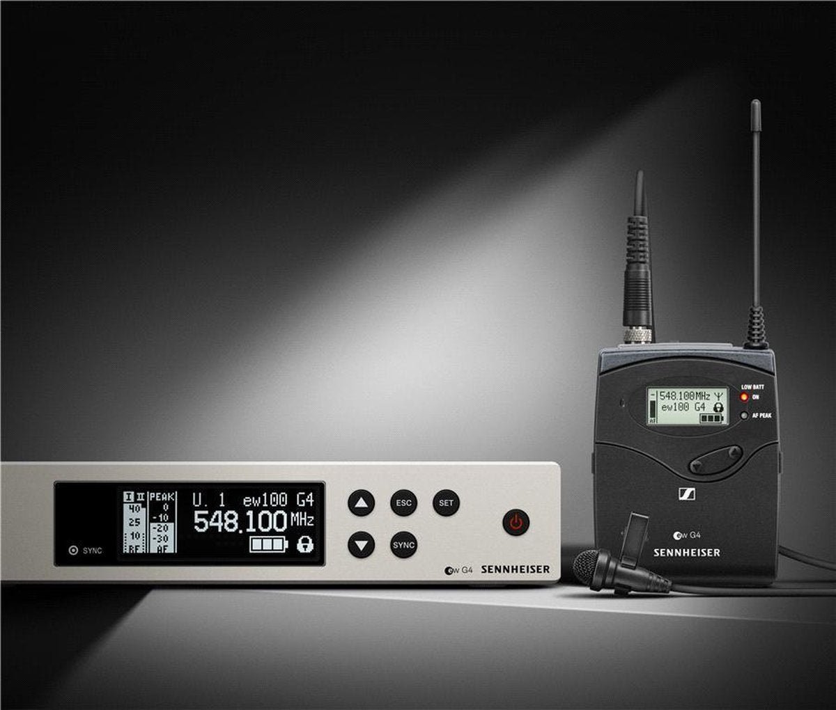 Sennheiser ew 100 G4-ME2-B - Draadloze lavalier set