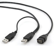 Gembird Dubbele USB 2.0 A-stekker A-socket 1.8m verlengkabel