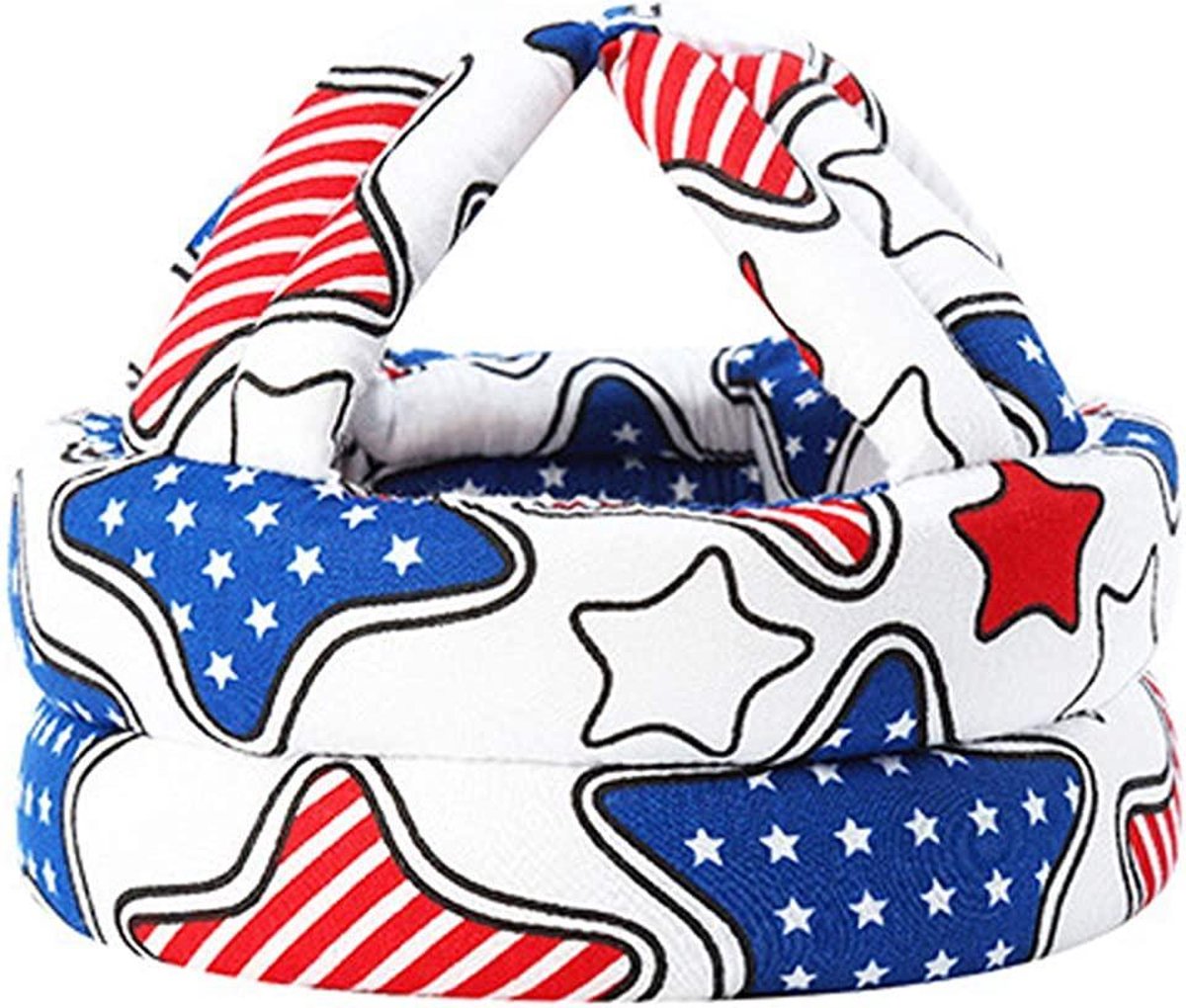 FietShelm Baby - Zinaps Baby Veiligheid Helm Anti-Collision Head Protection Cap Hoofd Bescherming Kussen Met Verstelbare Banden Ademend Baby Helm Veiligheid Bescherming Hoed voor Baby's Peuters Kinderen Leren Leren- (WK 02127)