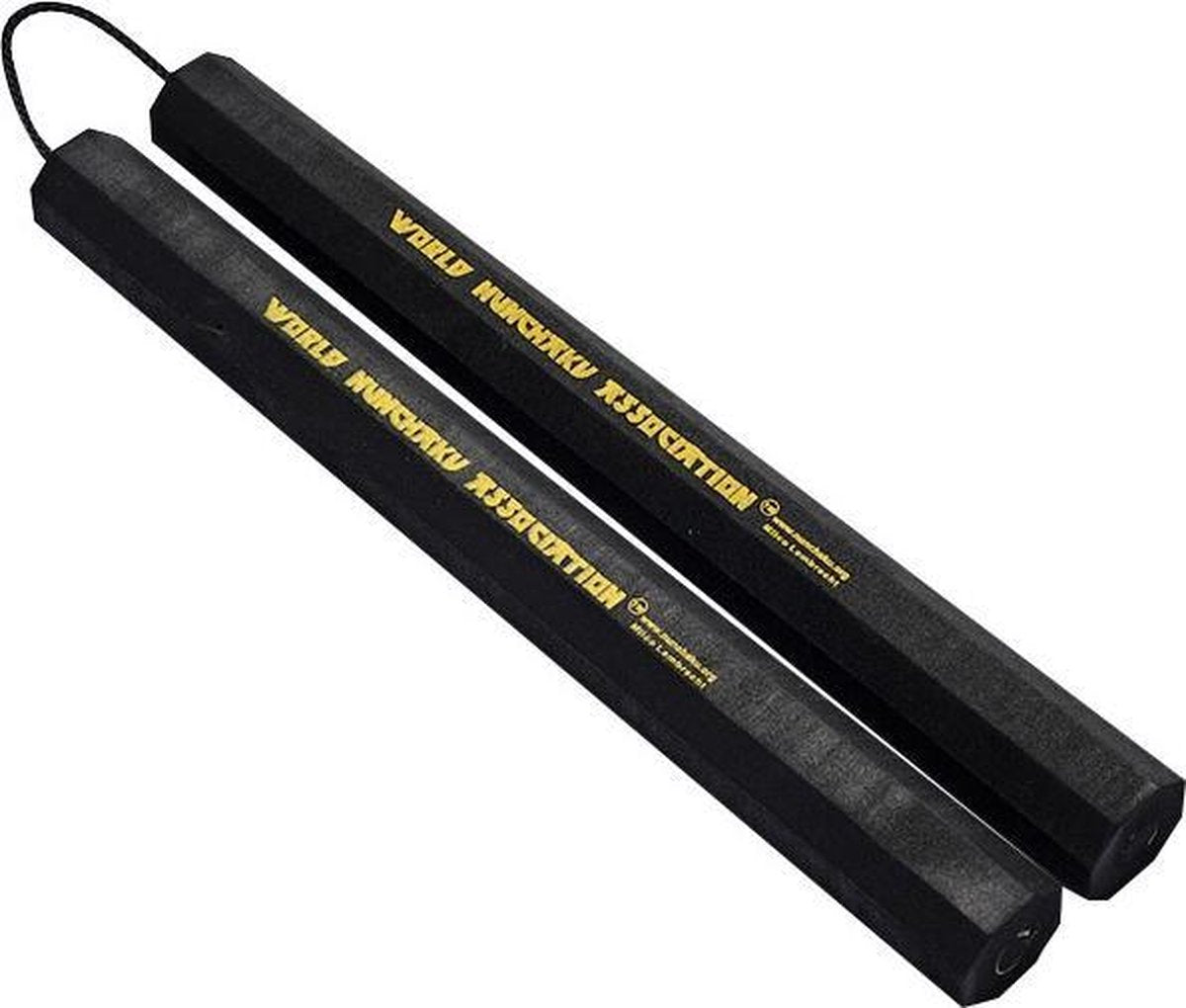 WNA Nunchaku Achthoek Senior Zwart