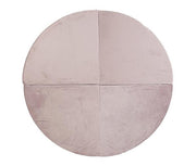 Misioo Speelmat - Rond -  Velvet Lila - Speelmat baby - Speelmat foam - Luxe speelmat - Luxe kindermat peuter