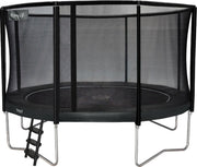 Etan Premium Gold Trampoline met net - Ø 427 cm / 14 ft - incl. Veiligheidsnet - UV-bestendig Randkussen - Grijs - Rond
