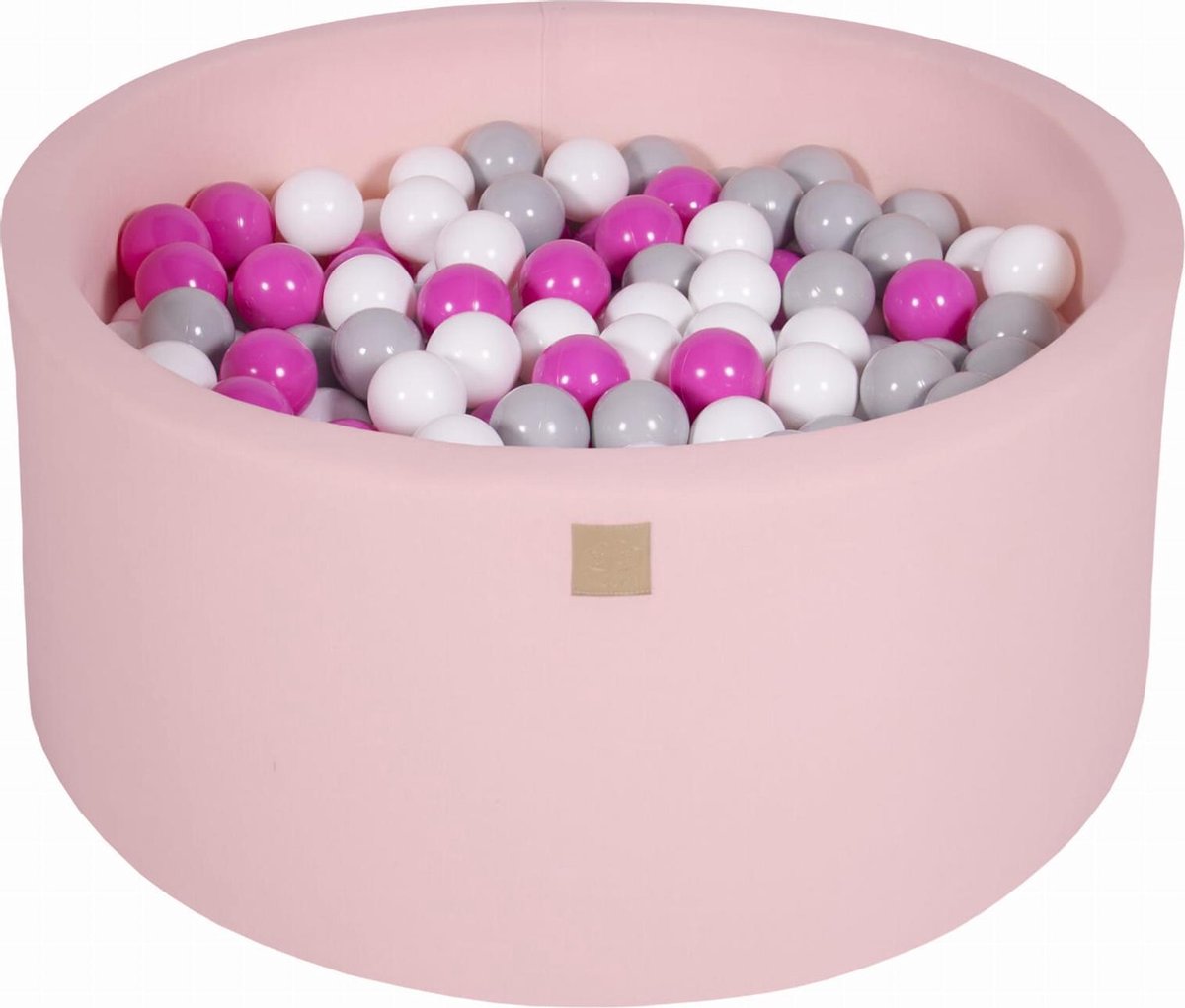 Ronde Ballenbak set incl 300 ballen 90x40cm - Licht Roze: Donker Roze