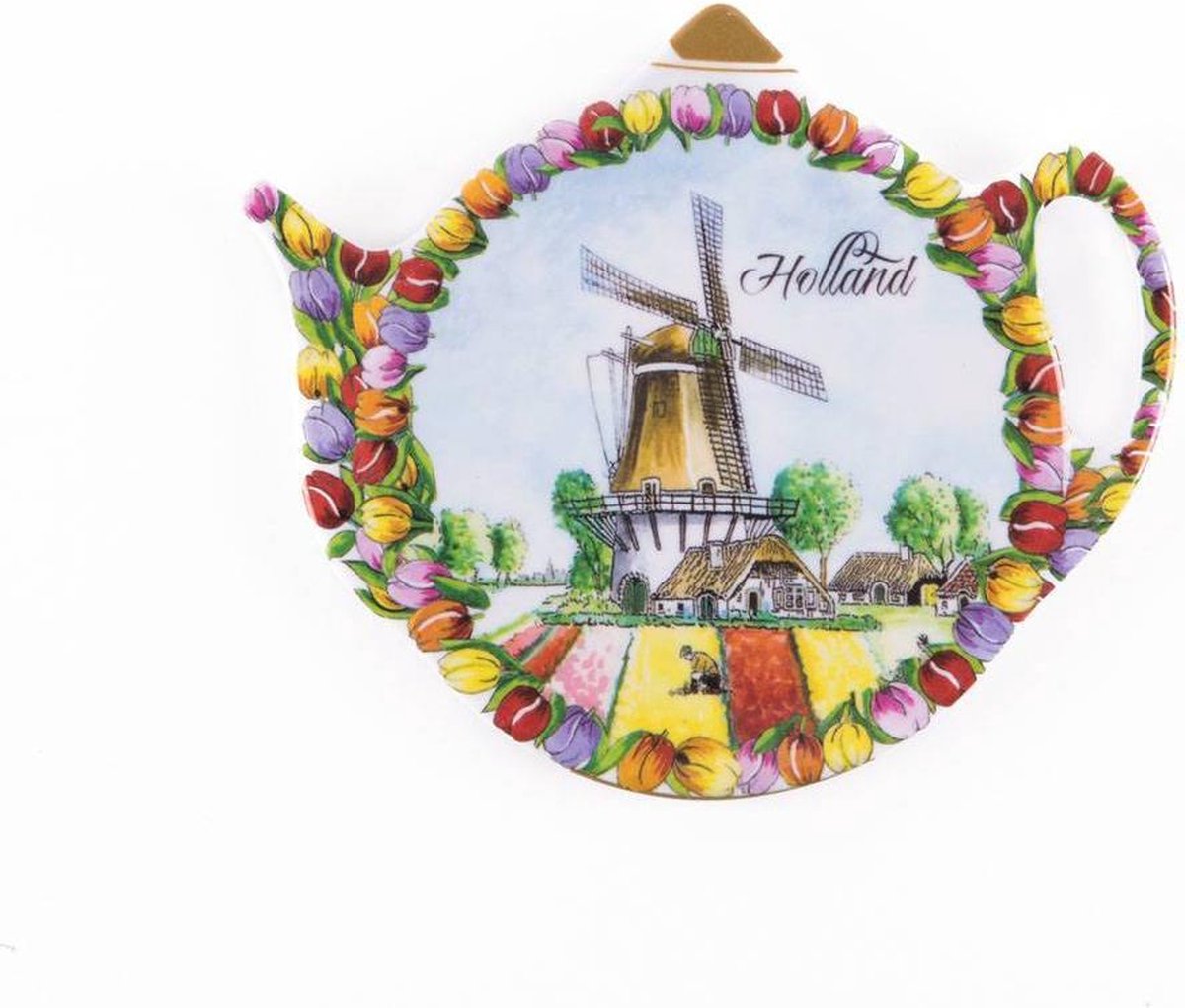 Theezakjeshouder Tulpenlandschap Holland - Souvenir