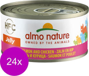 Almo Nature  Natvoer Katten - HFC Jelly - Zalm & Kip 24 x 70g