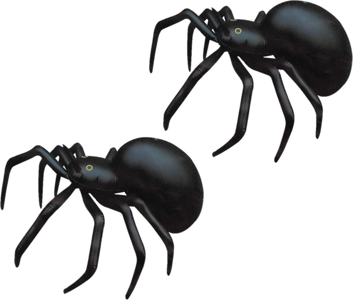 2x stuks opblaasbare spin 91 cm - Horror thema of Halloween feest versieringen