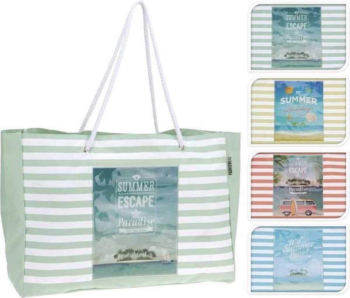 Strandtas /shopper groen