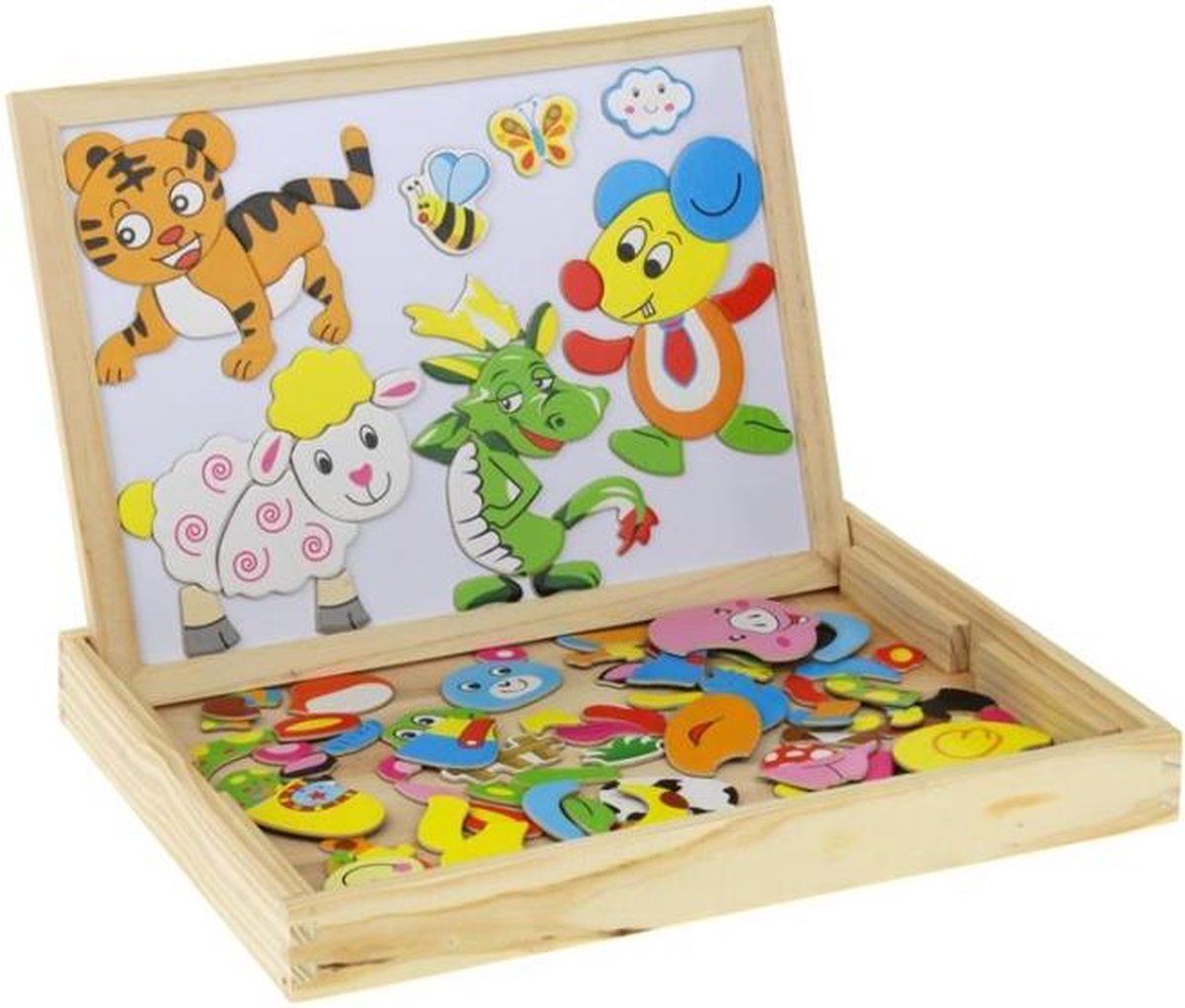 Schoolbord Krijtbord Tekenbord Magnetisch Voor Kinderen Peuter v.a. 3 Jaar 90 Delig