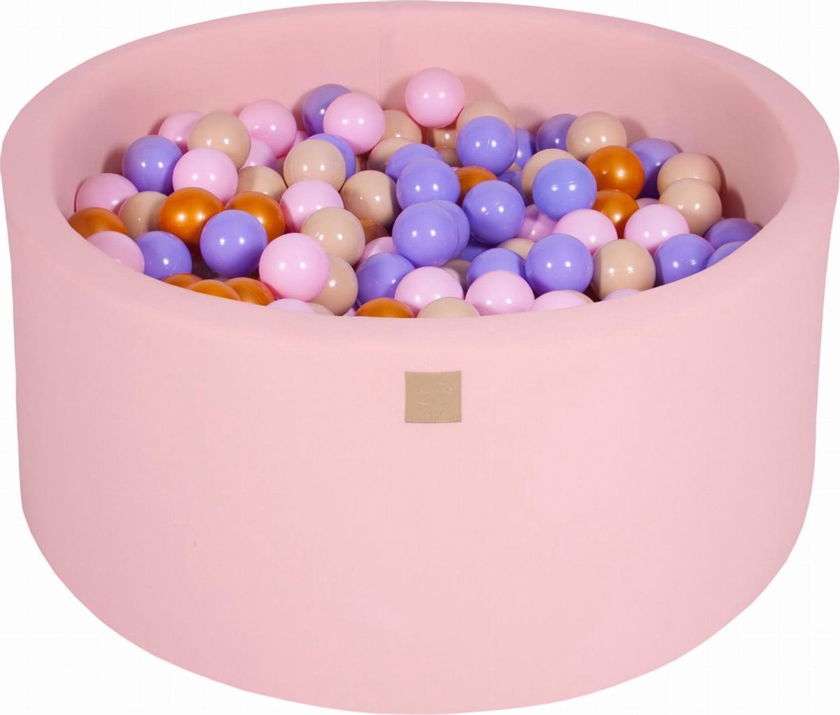 Ronde Ballenbak set incl 300 ballen 90x40cm - Licht Roze: Goud