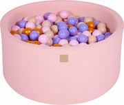 Ronde Ballenbak set incl 300 ballen 90x40cm - Licht Roze: Goud