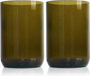 Rebottled Tumbler Drinkglas - Duurzaam - Bruin - 2 Stuks - 330 ml