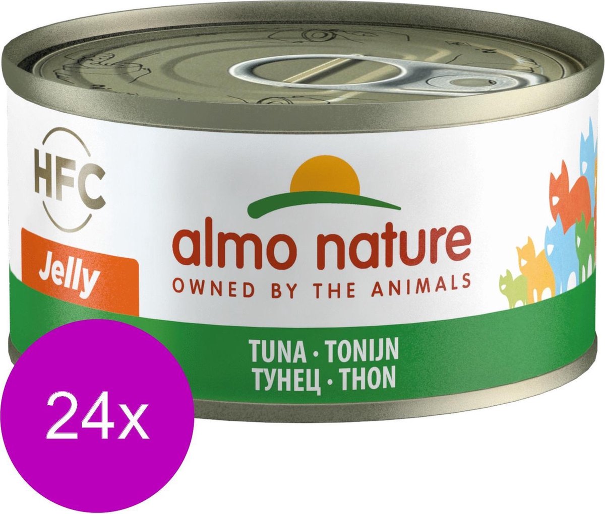 Almo Nature  Natvoer Katten - HFC Jelly - Tonijn 24 x 70g