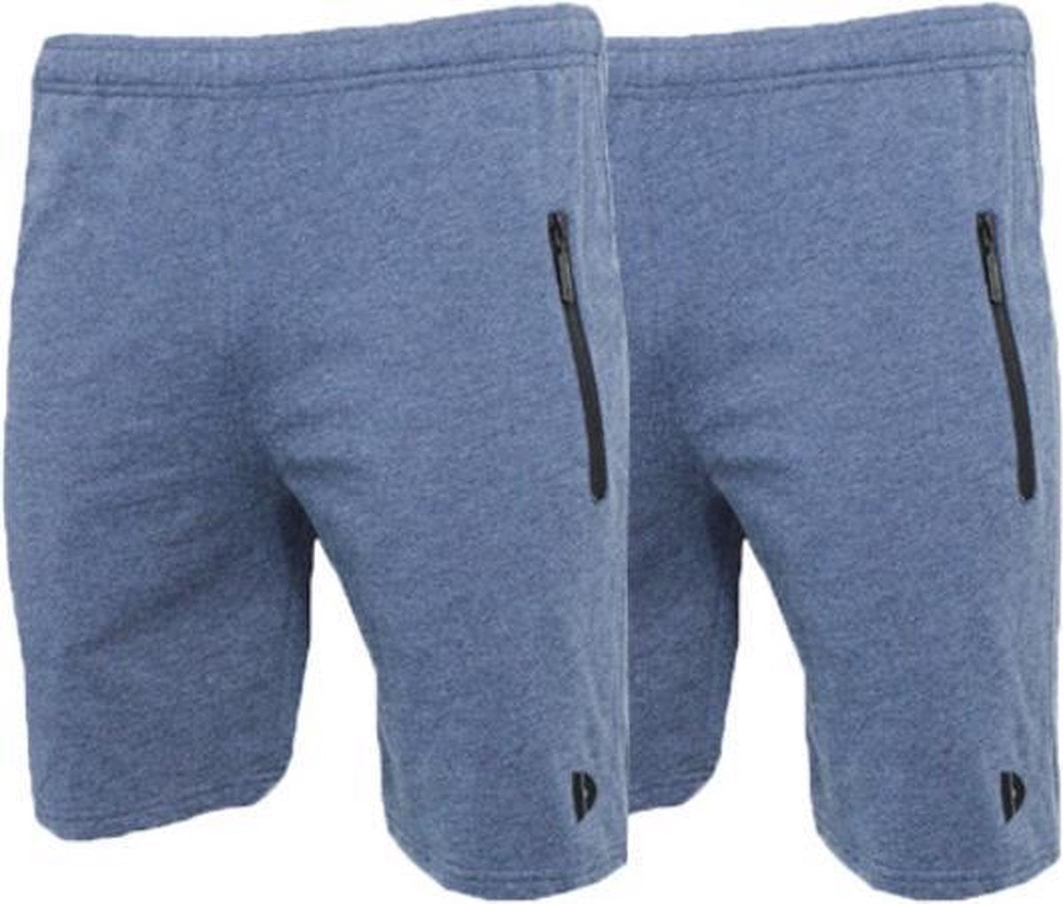 2-Pack Donnay Joggingshort - Sportshort - Heren - Maat M - Dark denim marl