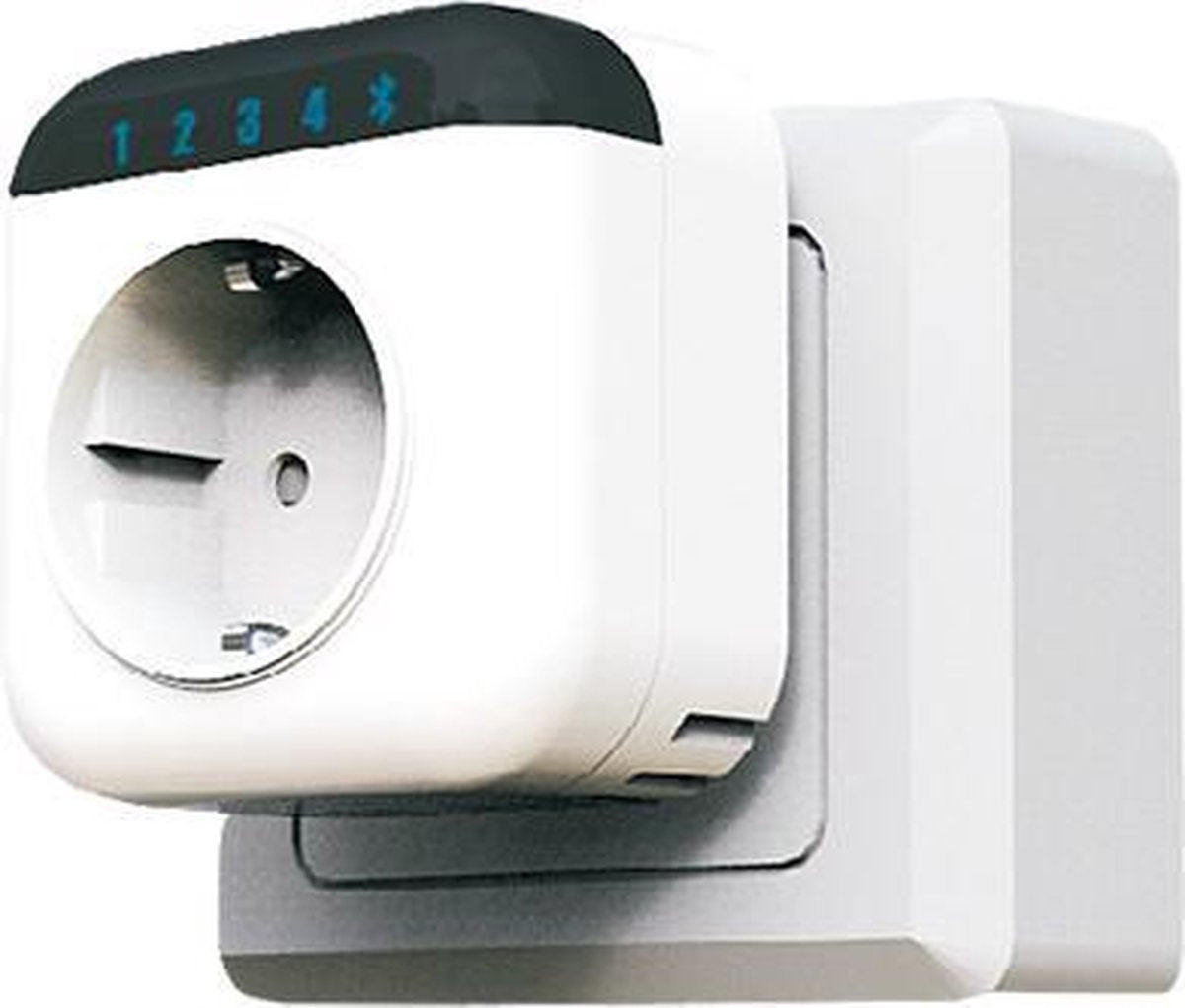 Intelligente Bluetooth Stekkerdoos met Thermostaat en Timer | max 3680 Watt | Bediening handmatig of met APP | ip20