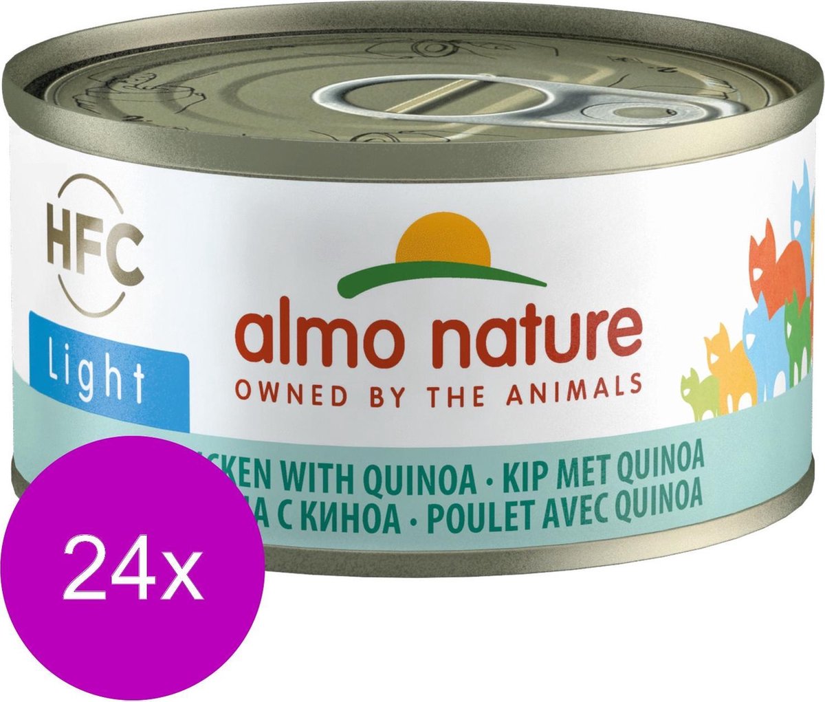 Almo Nature  Natvoer voor Katten - HFC Light - 24 x 70g