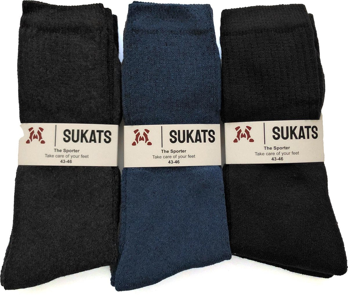 Sukats - Sportsokken - Meerdere Maten - 43-46 - 6 Paar - Kleurenmix - Multifunctioneel