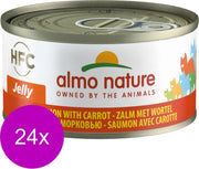 Almo Nature  Natvoer Katten - HFC Jelly - Zalm met Wortel 24 x 70g