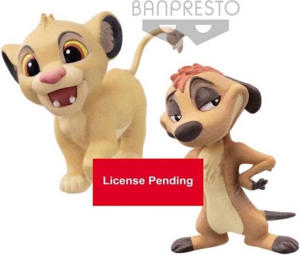 Disney Characters Fluffy Puffy Lion King Simba & Timon