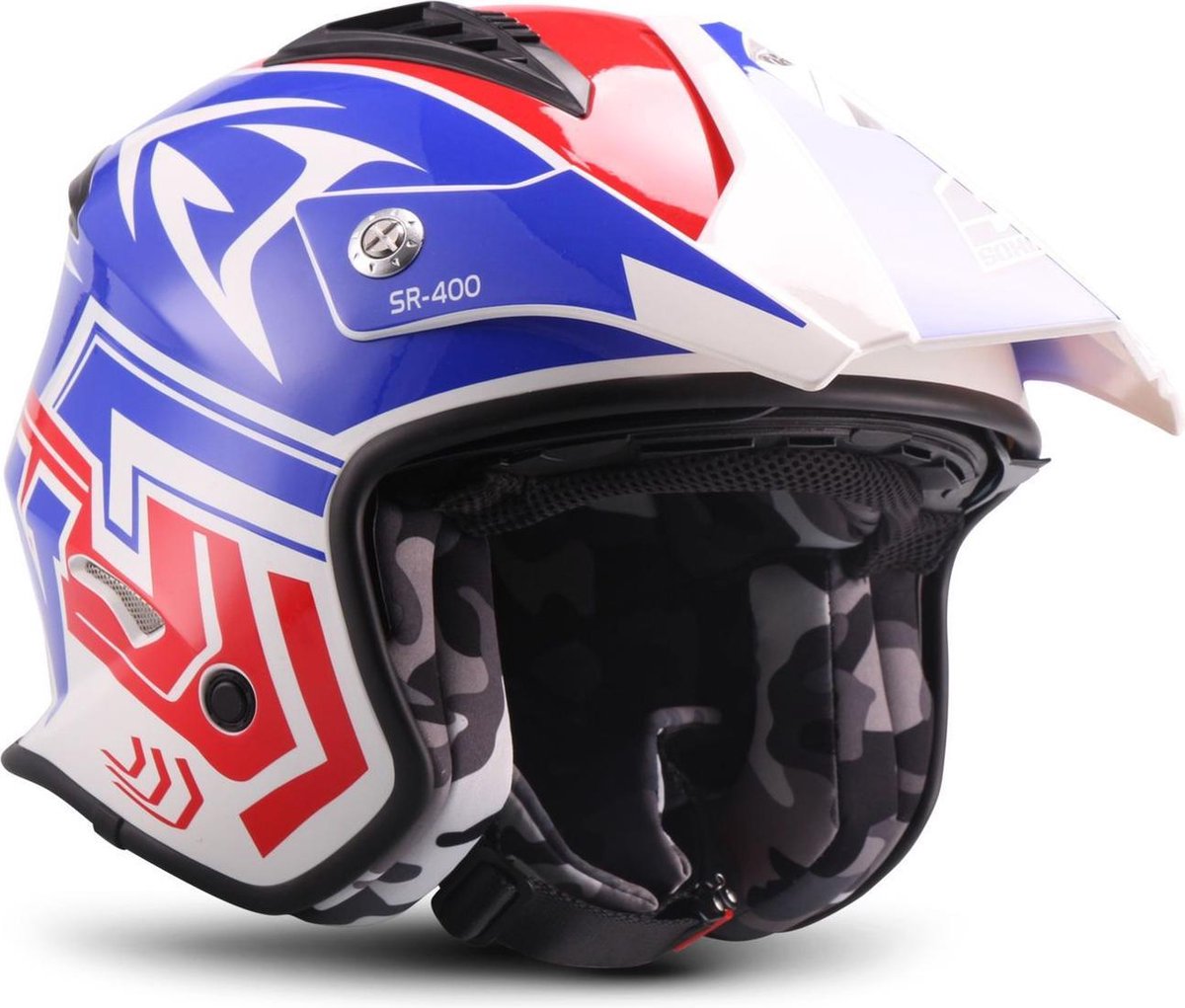 SOXON SR-401 Storm Blauw - jethelm