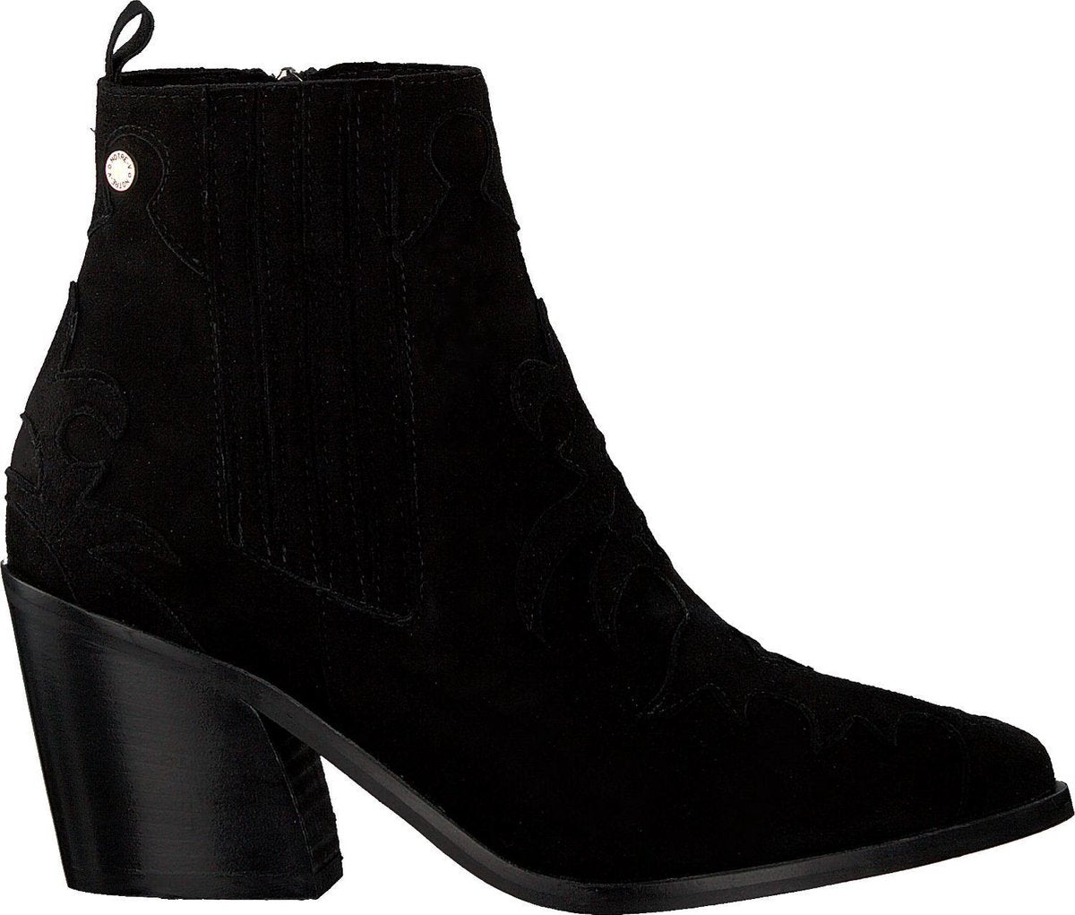 Notre-V Ah21 Enkellaarsjes - Enkelboots - Dames - Zwart - Maat 37