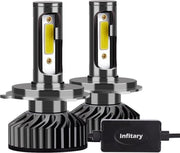 H13 LED Lampen 16000 Lumen HIGH  LOW   (Set 2 stuks) - CANbus Helder Wit 6500K | 80W | EMC COB | Anti storing | Dimlicht | Grootlicht & Mistlicht | Auto | Motor | Scooter Koplampen | Lamp | Autolamp | Autolampen | Car licht | / 6000k