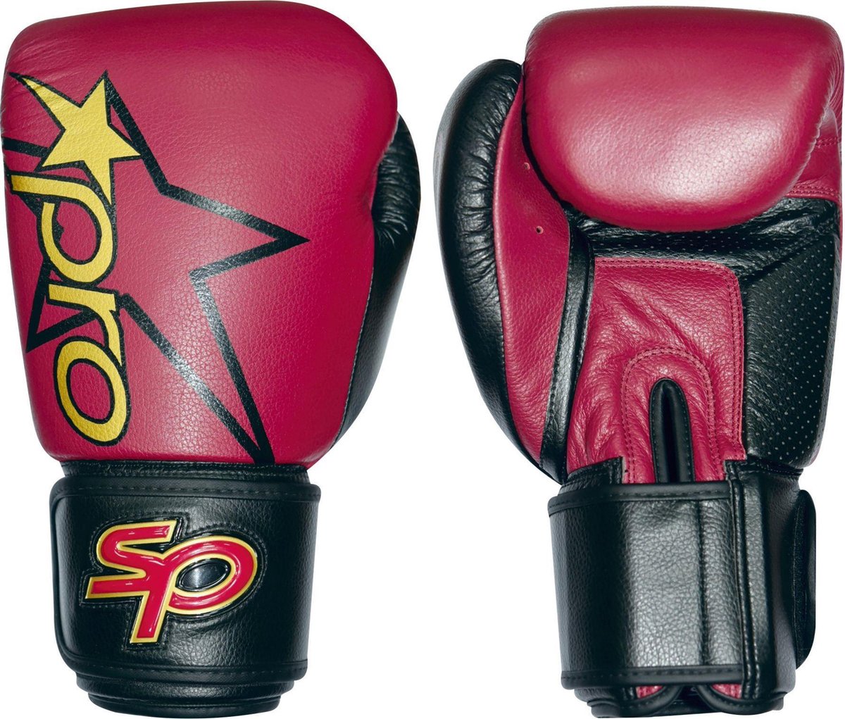 Bokshandschoen Starpro pro sparring glove | rood-zwart - Product Kleur: donkerrood / zwart / Product Maat: 12OZ