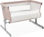 Co-Sleeper Next2Me - Aanschuifwieg voor Baby - Instelbare Hoogte - Veilige Installatie - Babybed Inclusief Matras - Sand