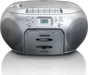 Lenco SCD-420SI - Radio CD-speler met MP3 optie en koptelefoon - Zilver