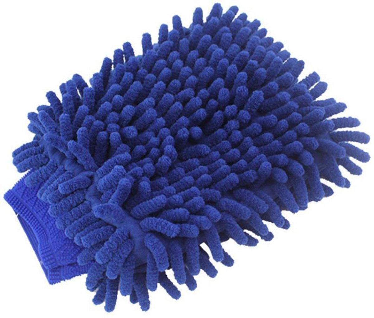 Auto Washandschoen - Krasvrij Schoonmaken Auto - Schoonmaakdoek - Autowashandschoen - Autopoets - Blauw - 15x23 cm - Universele Maat