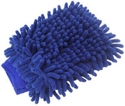 Auto Washandschoen - Krasvrij Schoonmaken Auto - Schoonmaakdoek - Autowashandschoen - Autopoets - Blauw - 15x23 cm - Universele Maat