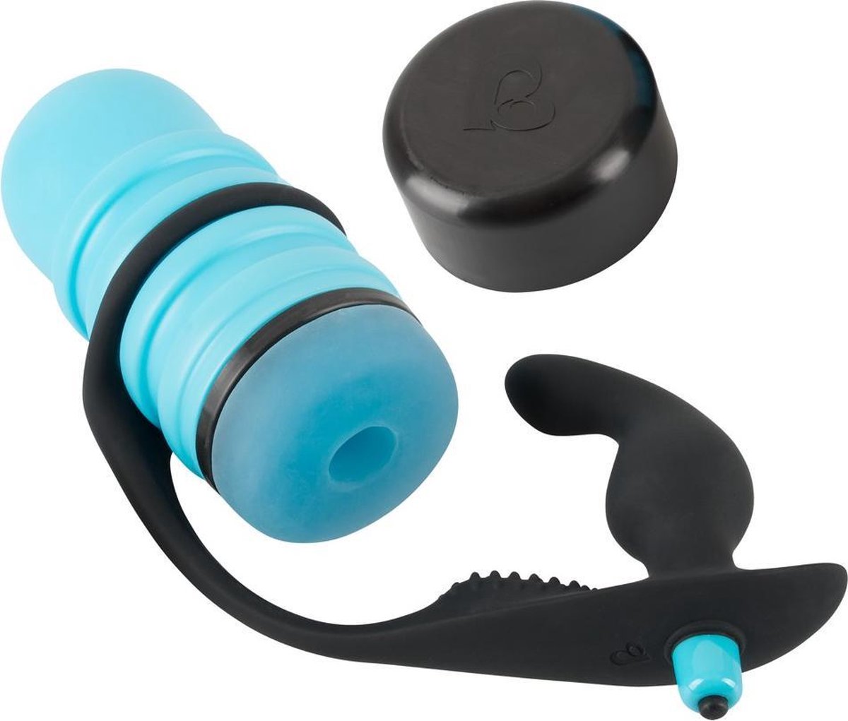 Rebel – ‘The Surge’ Mastrubator met vibrerende prostaat plug - blauw