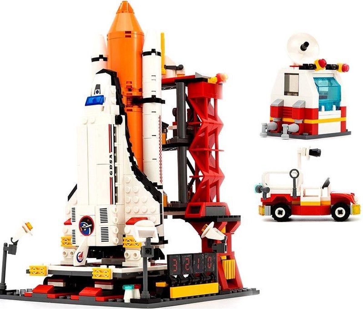 Ruimtestation - Geschikt voor LEGO - Stad Ruimtehaven - 679 stukjes - Educatief Speelgoed - Kinderen