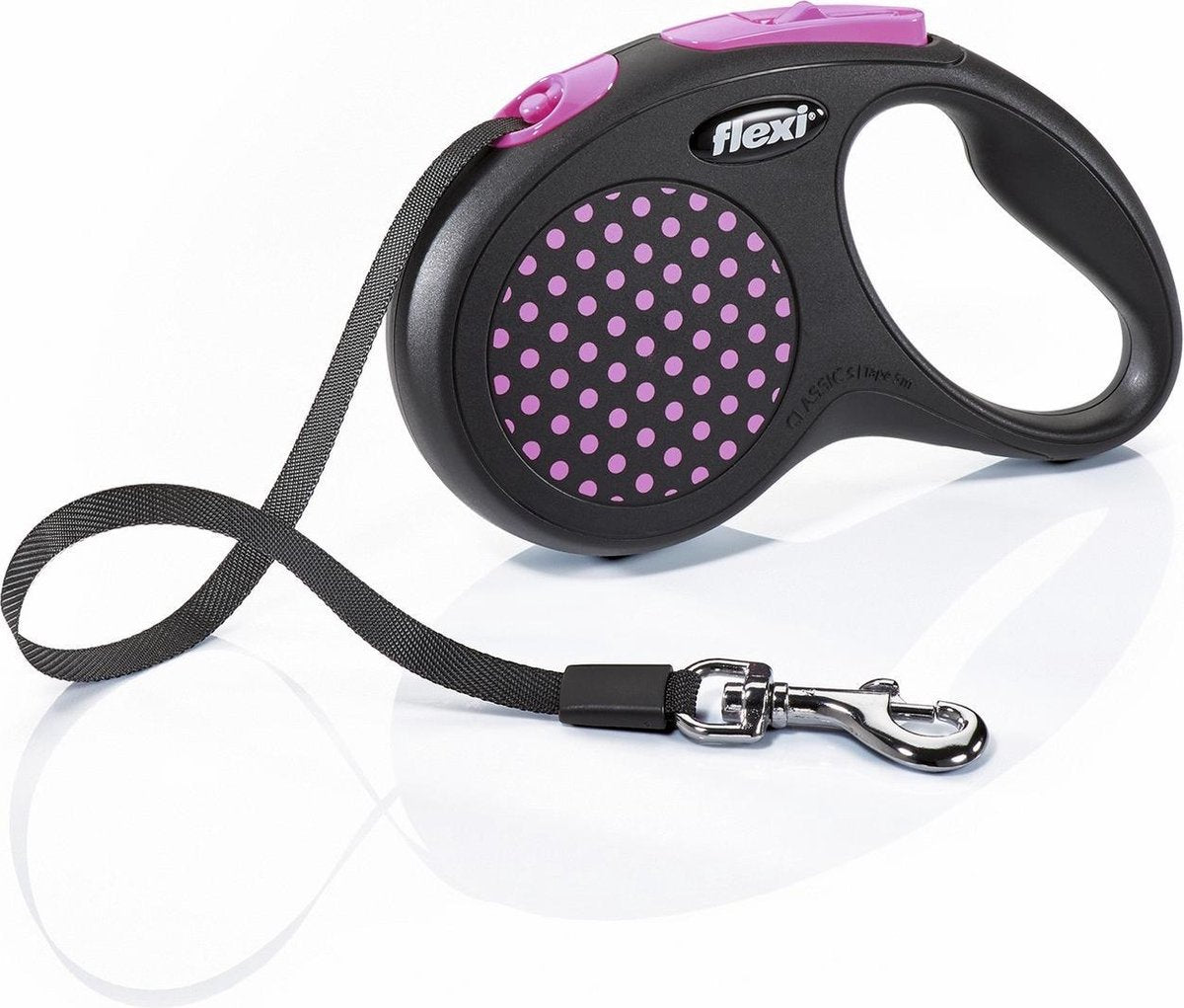 Flexi Design Tape - Hondenriem - Roze - S - 5 m