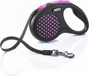 Flexi Design Tape - Hondenriem - Roze - S - 5 m