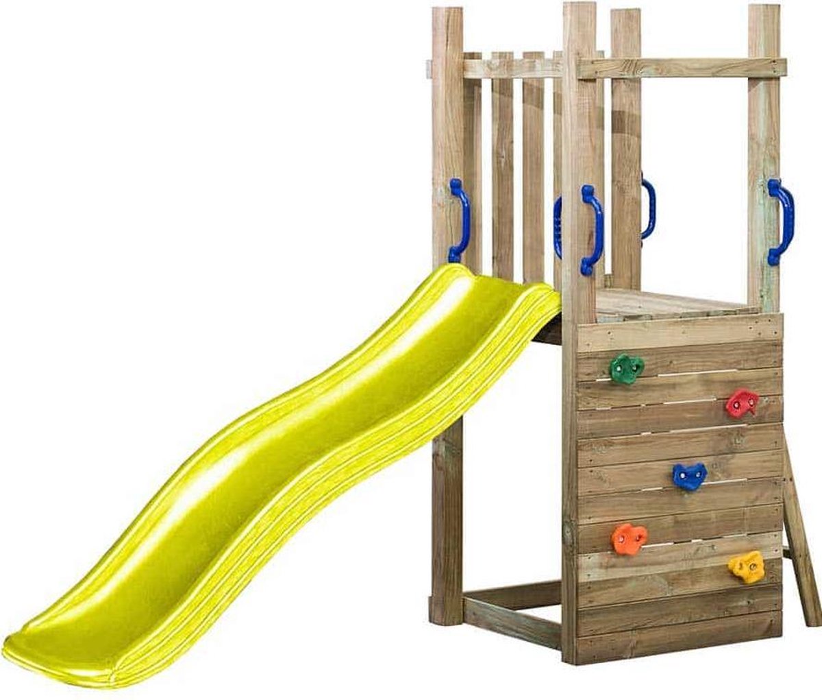 SwingKing Speeltoestel Irma + glijbaan Geel    - 160x70x175cm