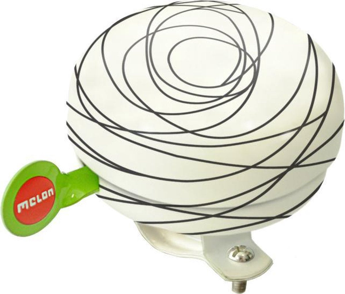 Melon bel Scribble 60mm zwart/wit