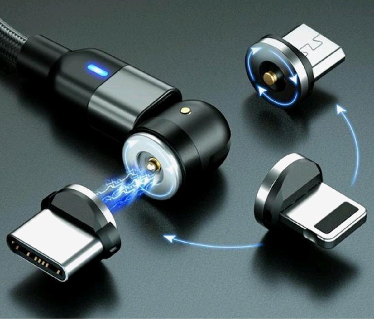 3 in 1 Magnetisch opladen en handsfree set.  Geschikt Voor lightning