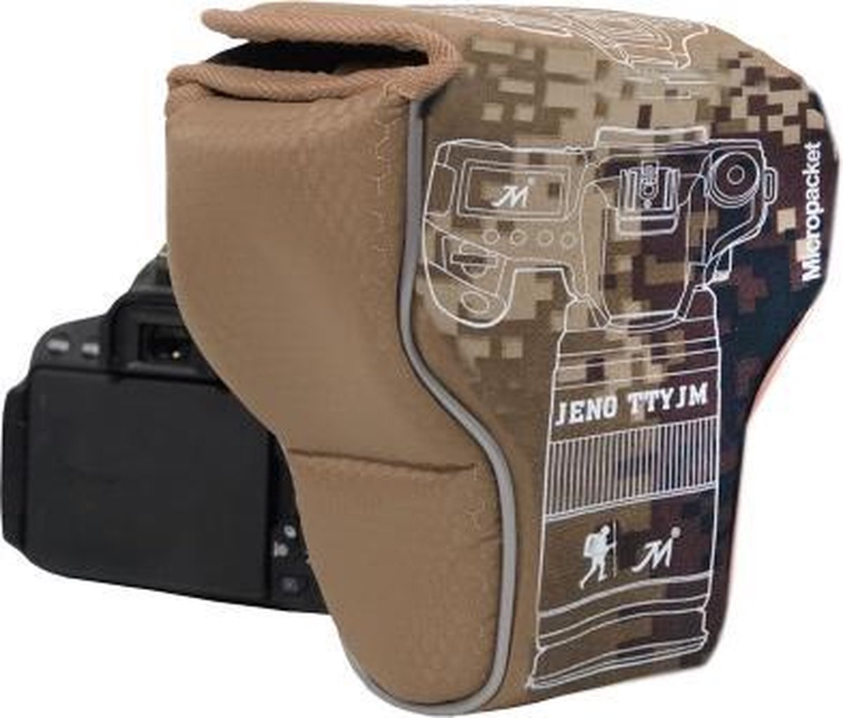 Waterdichte cameratas hoes voor Canon EOS M100 / M50 / M10 / M6 / M5 / M3 (camouflage)