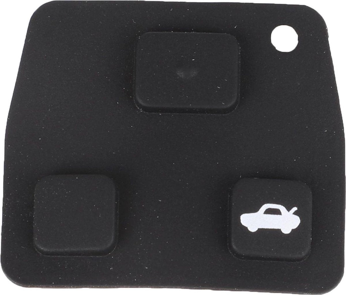 Autosleutel rubber pad 2/3 knoppen geschikt voor Toyota sleutel / Toyota Yaris / Toyota Corolla / Verso / Prius / Land Cruiser / Toyota sleutel rubber knoppen+ Mini RVS 3 in 1 Schroevendraaier .