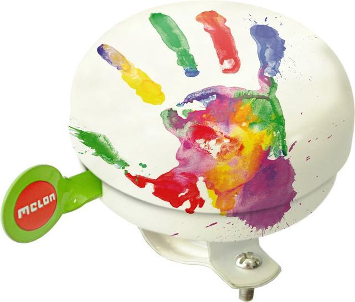 Melon bel Handprint 60mm wit
