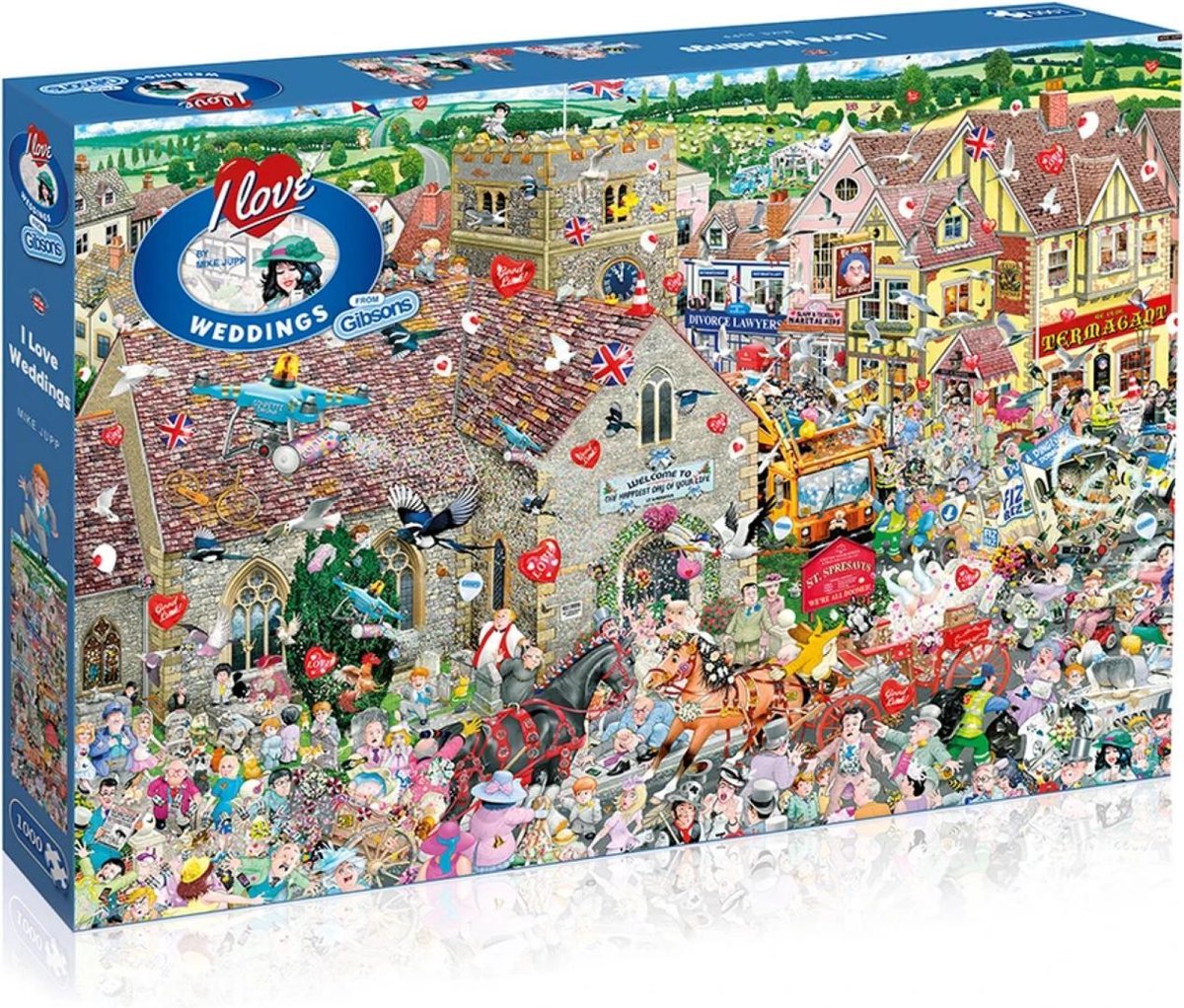 Gibsons puzzel I Love Weddings - 1000 stukjes
