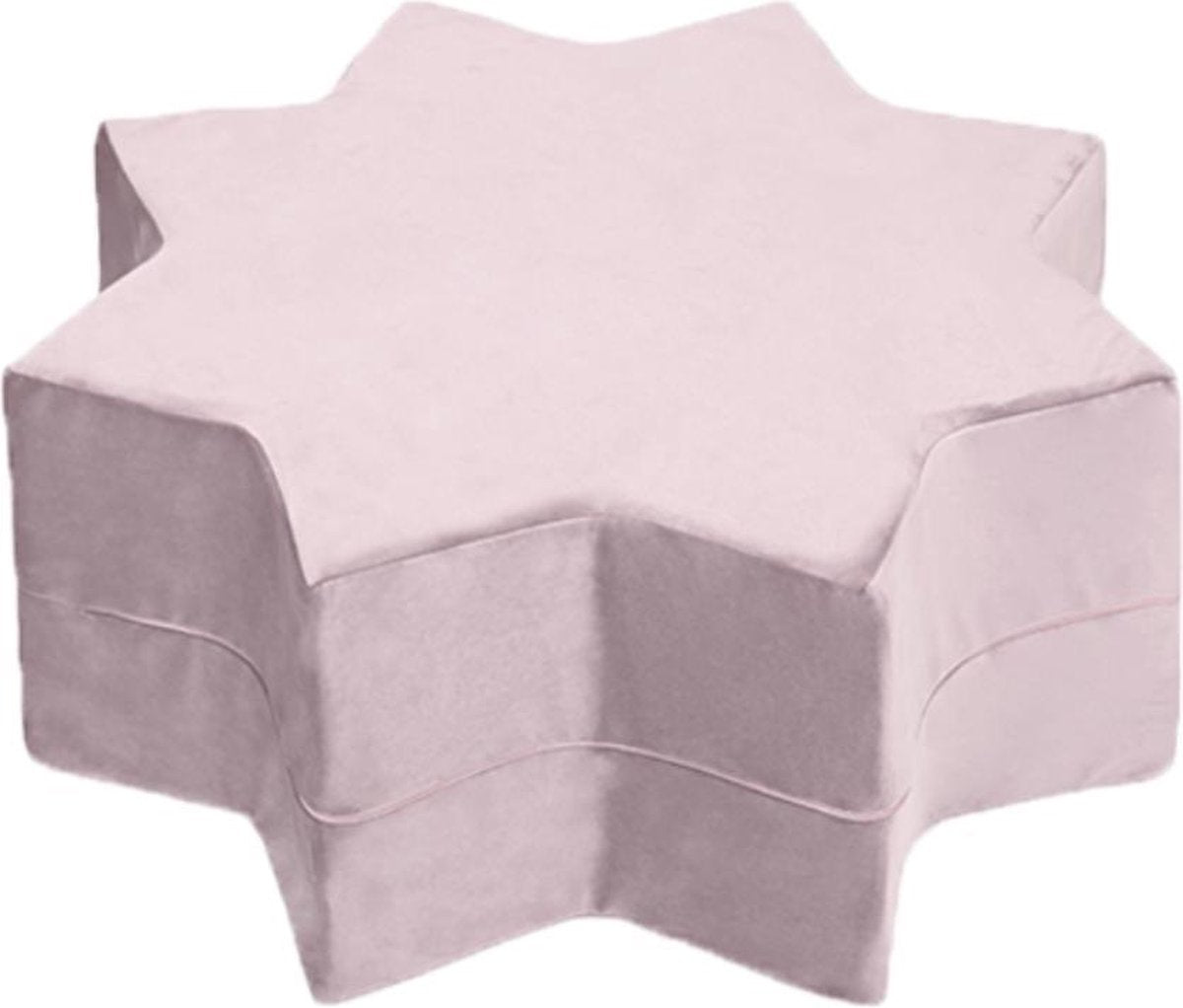 Misioo poef ster Velvet Lila - luxe kinderpoef - kinderstoel - luxe kindermeubel - star- lila