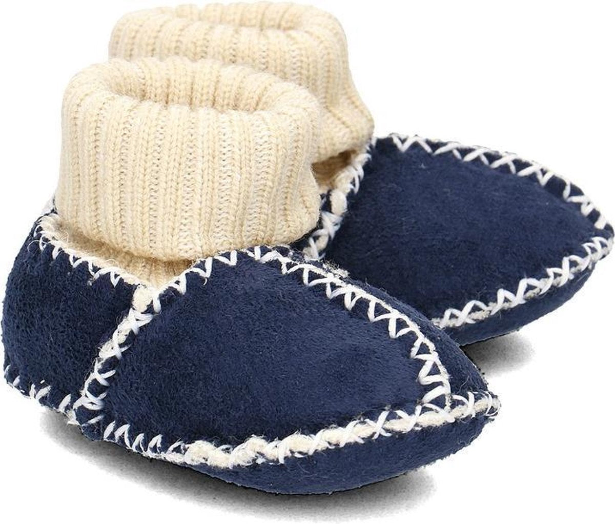Playshoes Babyschoenen Elastische Band Donkerblauw Maat 16/17