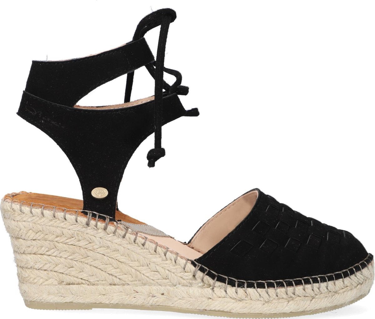 Fred de la Bretoniere 153010202 Espadrilles - Met Sleehak - Dames - Zwart - Maat 40